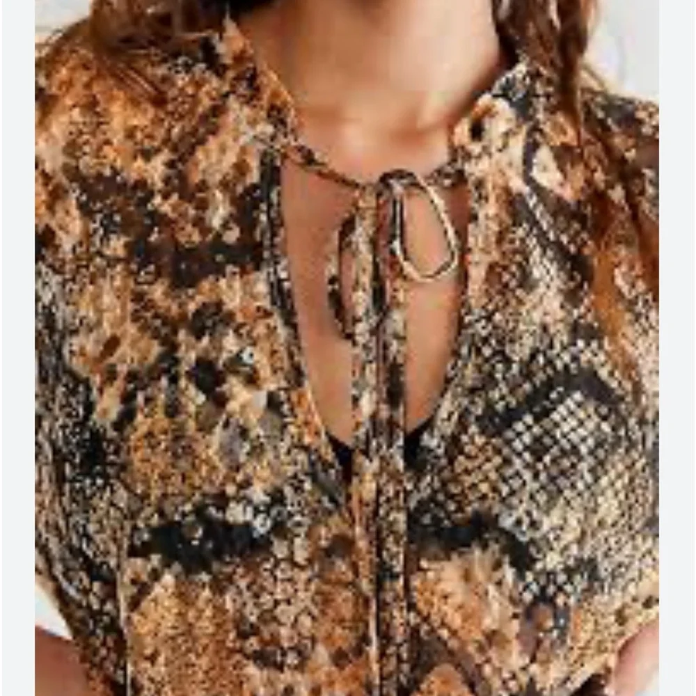 FREE PEOPLE OUT FOR THE NIGHT TOP IN RED/Black NEW never worn XL - Picture 5 of 10